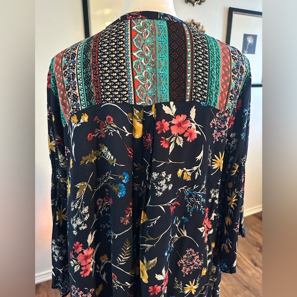 Umgee Bohemian Flare Sleeve Floral Dress 🌺 (fits M-XL) - Picture 6 of 7